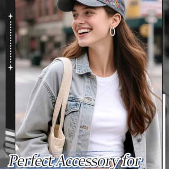 Embroidered Baseball Cap Adjustable Fit Soft Breathable Hats Unisex Casual Style - Picture 5 of 8